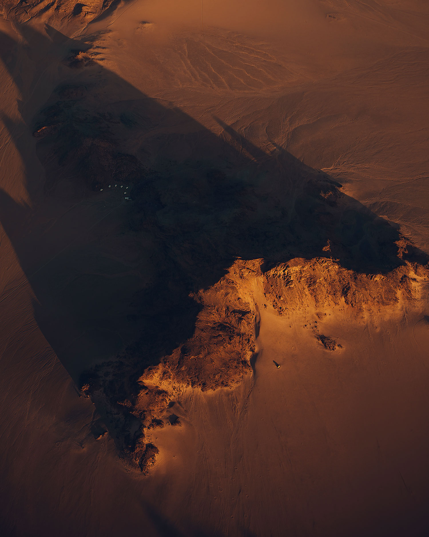 Aerial view of the Namib Desert